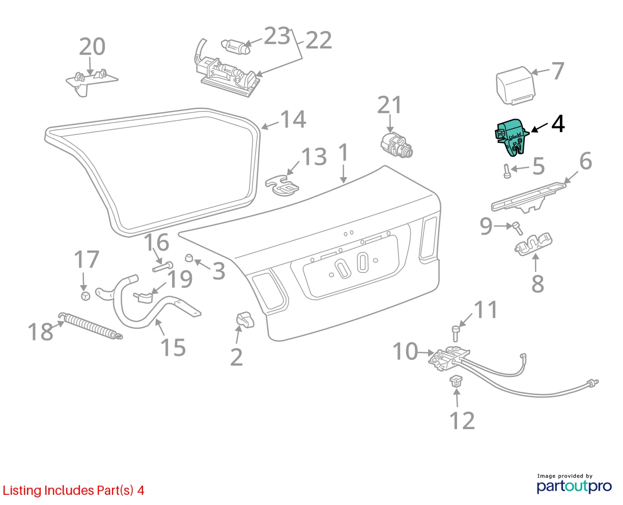 2003-2011 SAAB 9-3 REAR TRUNK LOCK LATCH RELEASE ACTUATOR 12785002 OEM