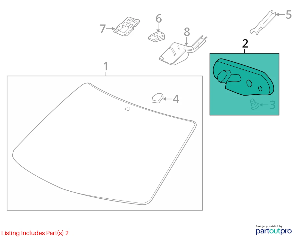 2006-2009 PONTIAC TORRENT CHEVROLET EQUINOX AUTO DIMMING REAR VIEW MIRROR COMPAS
