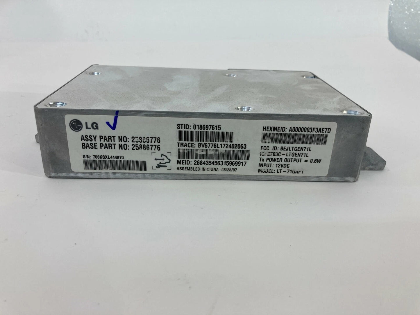 2007 2008 CHEVROLET IMPALA ONSTAR COMMUNICATION CONTROL MODULE OEM 25886776