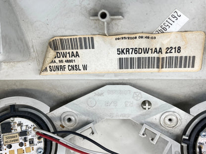 2009-2014 VOLKSWAGEN ROUTAN REAR CENTER ROOF OVERHEAD CONSOLE 5KR16DW1AA OEM