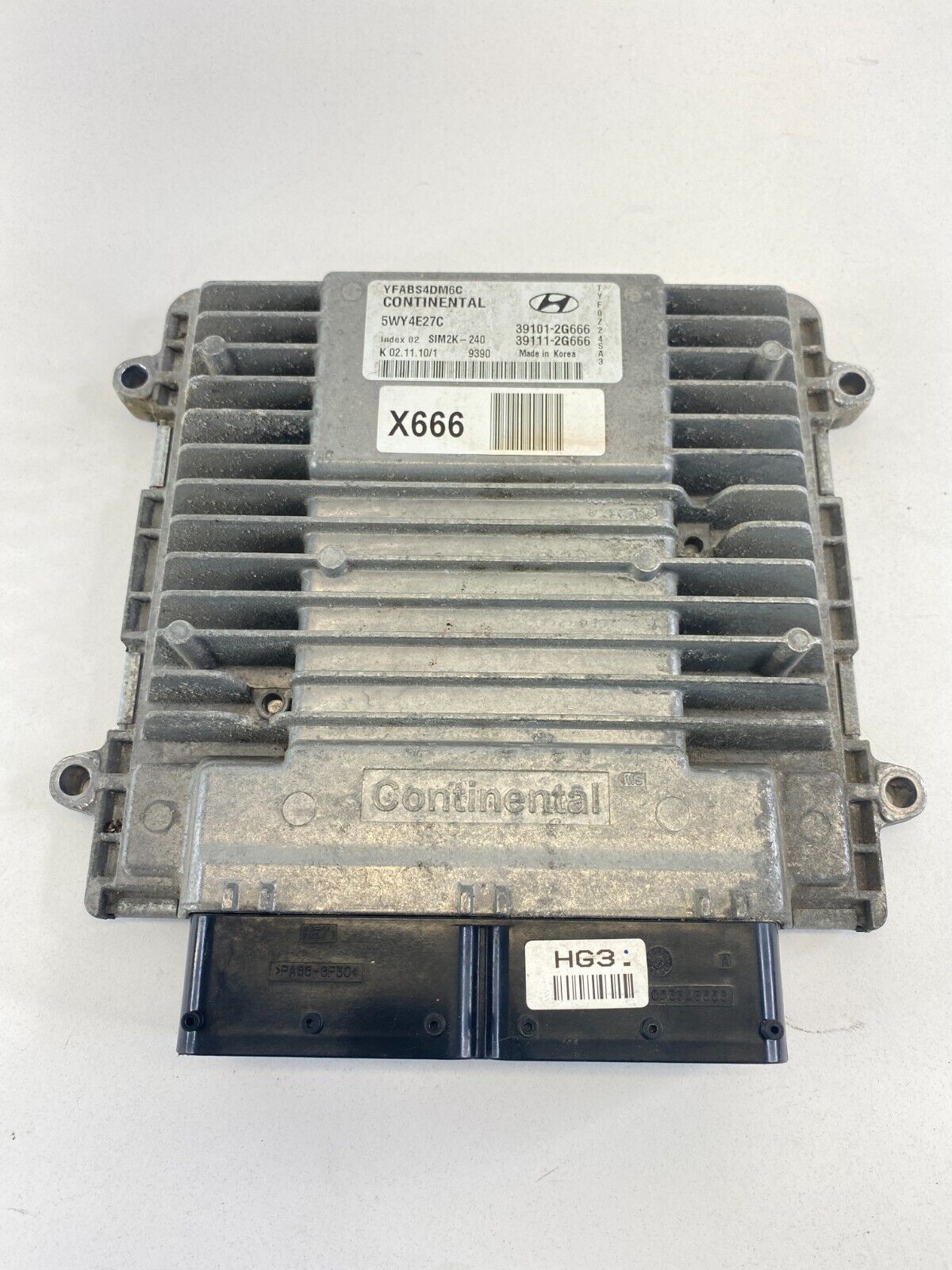 2011 Hyundai Sonata GLS 2.4L AT Engine Computer Control Module ECM 39111-2G666