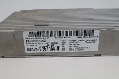 11-16 BMW 528I COMBOX TELEMATICS COMMUNICATION CONTROL MODULE 84109257154 OEM