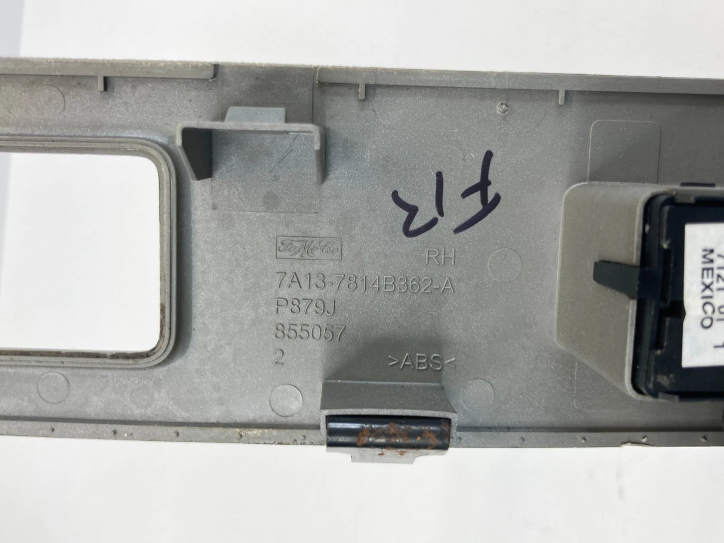 2007-2010 LINCOLN MKX FRONT RIGHT DOOR WINDOW SWITCH W/ BEZEL 7A13-7814B362A OEM