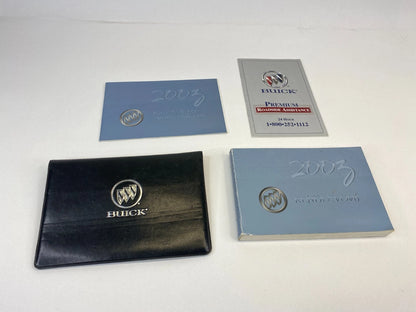 2003 BUICK RENDEZVOUS OWNERS MANUAL WARRANTY ASSISTANCE GUIDE BOOK W/ CASE