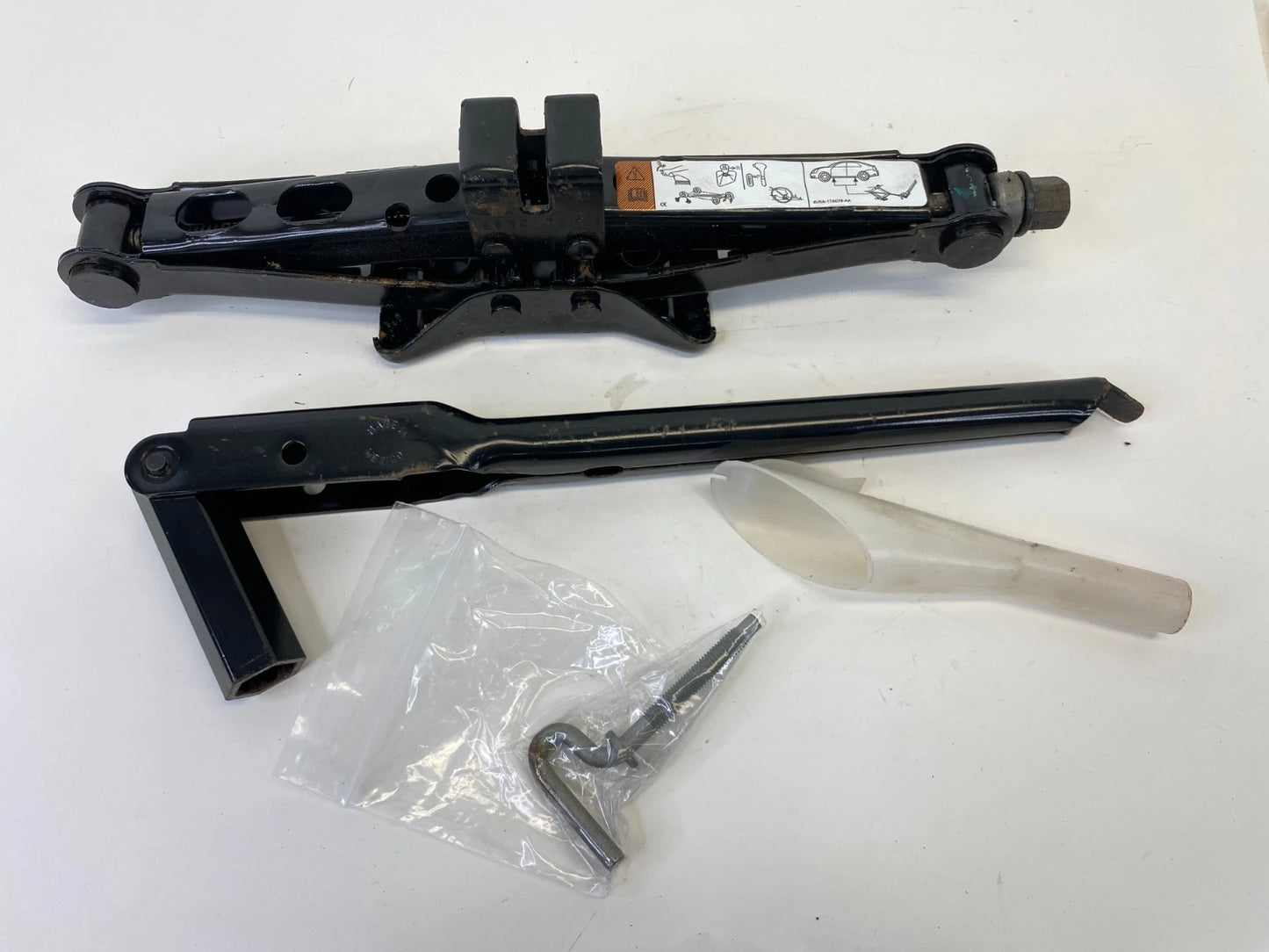 2006-2012 FORD FUSION SPARE TIRE JACK LIFT KIT ASSEMBLY OEM FACTORY 6E5C-7080AC