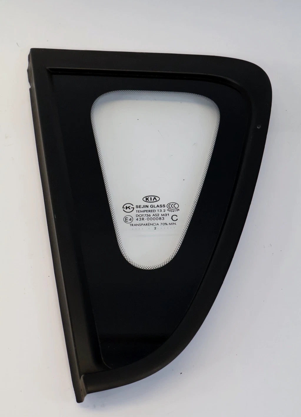 2010-2013 KIA SOUL REAR LEFT DEIVER SIDE QUARTE PANEL FIXED GLASS E443R-000083