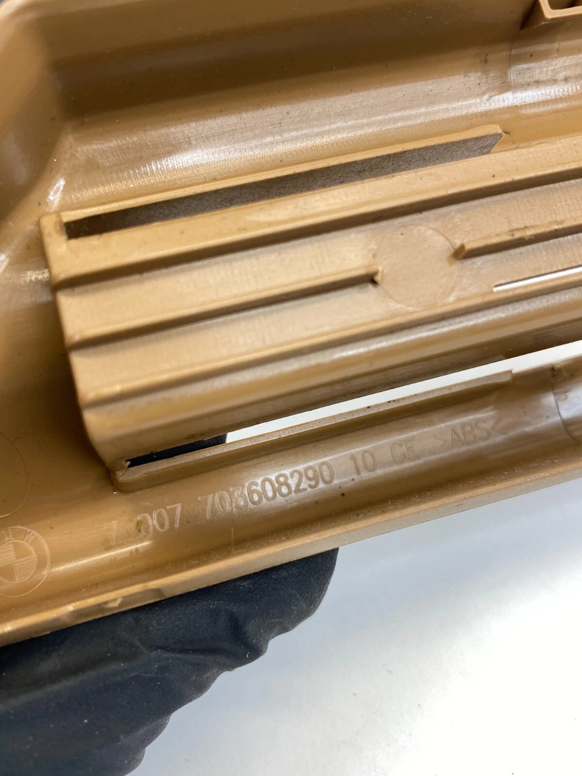 2002-2005 BMW 745I REAR LEFT SEAT TRACK INNER END COVER TRIM CAP 703608290 OEM
