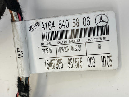 2006 2007 Mercedes-Benz ML500 Front Door Wire Wiring Harness 1645405806 OEM