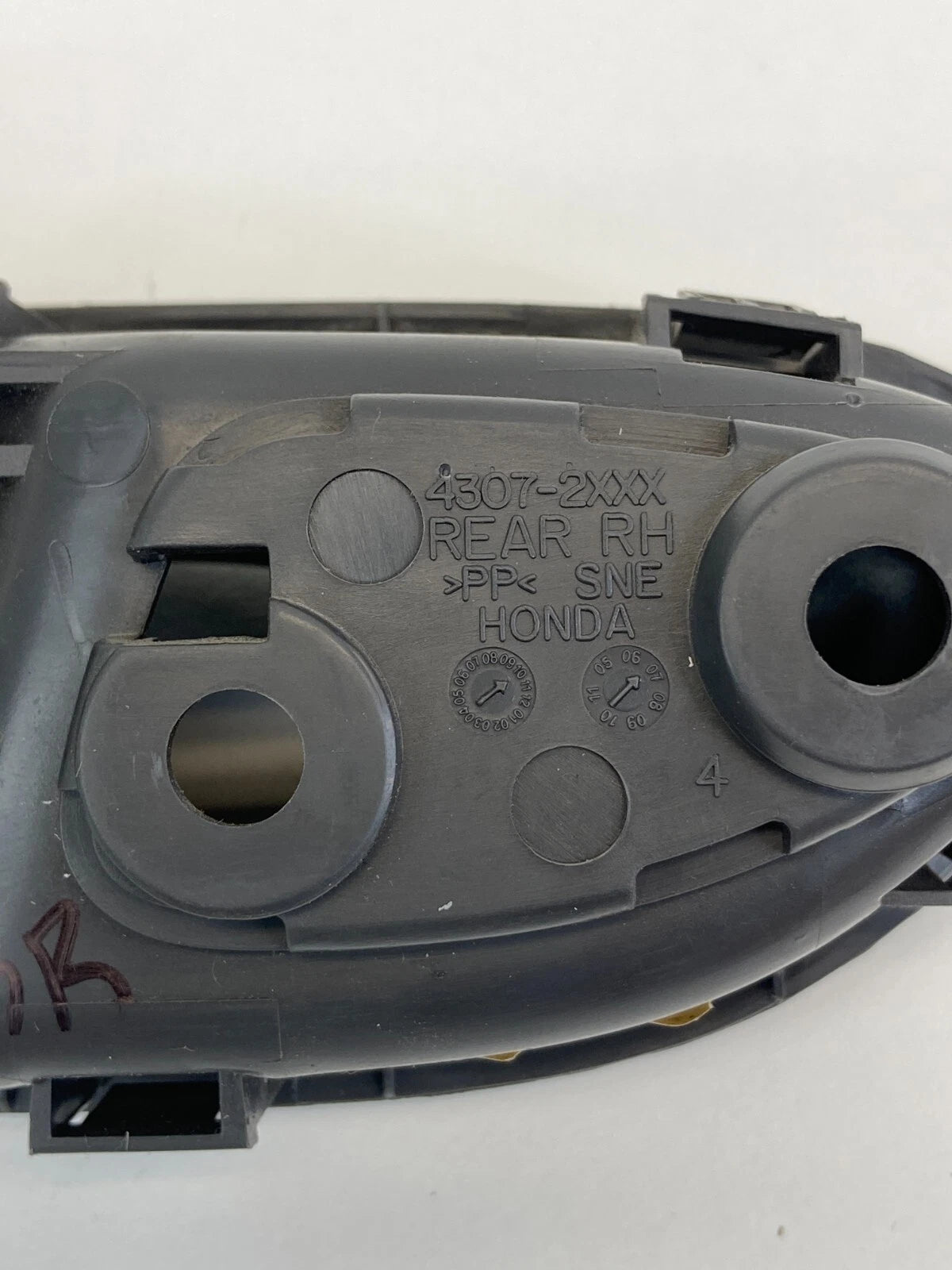 06-11 HONDA CIVIC REAR RIGHT PASSENGER SIDE INTERIOR DOOR HANDLE 43072XXX OEM