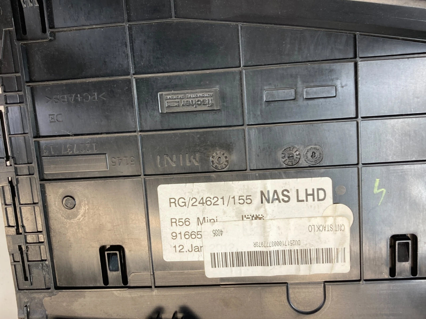 2012-2015 MINI COOPER COUPE PASSENGER SIDE DASH GLOVE BOX ASSEMBLY OEM