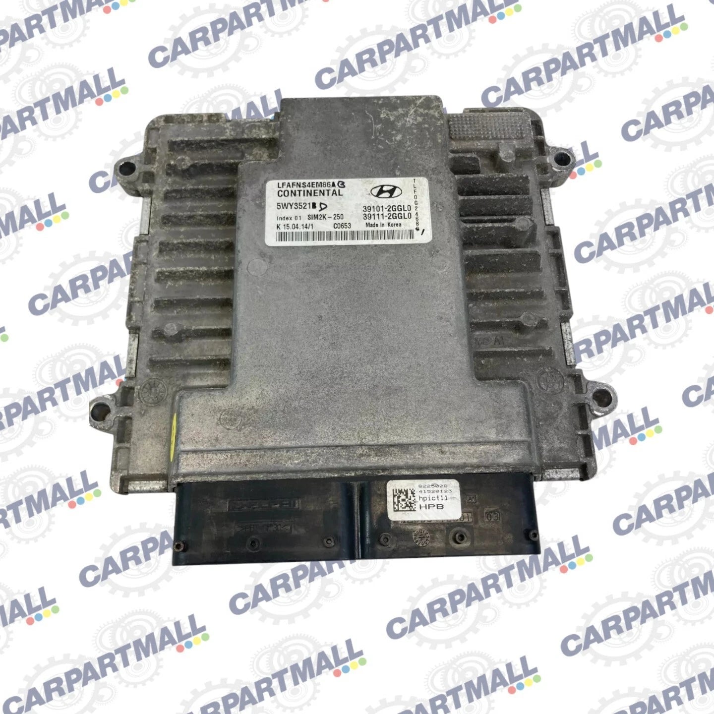2015 HYUNDAI SONATA 2.4L L4 AT ENGINE COMPUTER CONTROL MODULE 39101-2GGL0 OEM