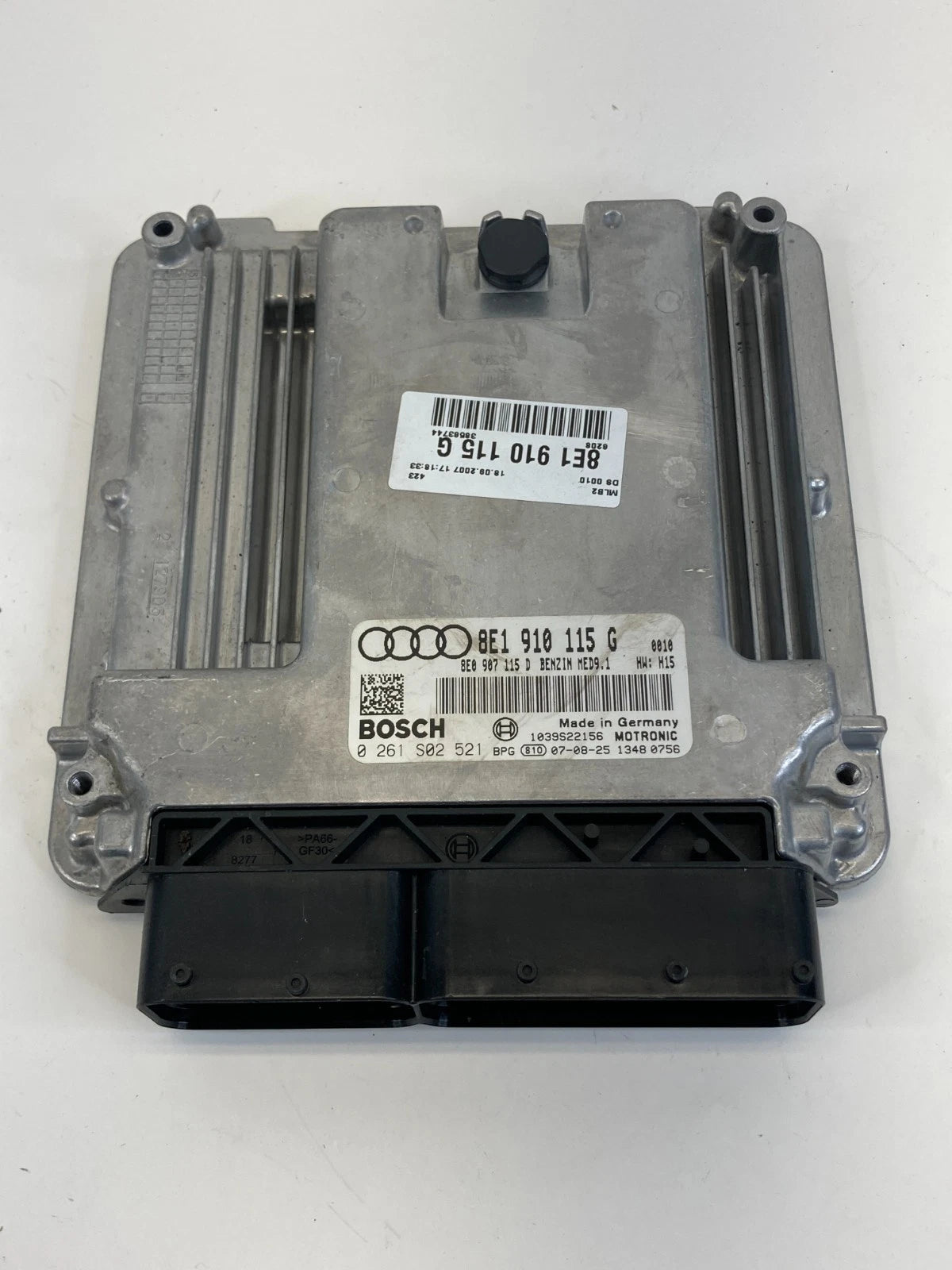 07 08 AUDI A4 QUATTRO 2.0L L4 AT ECU ENGINE CONTROL MODULE COMPUTER 8E1910115G