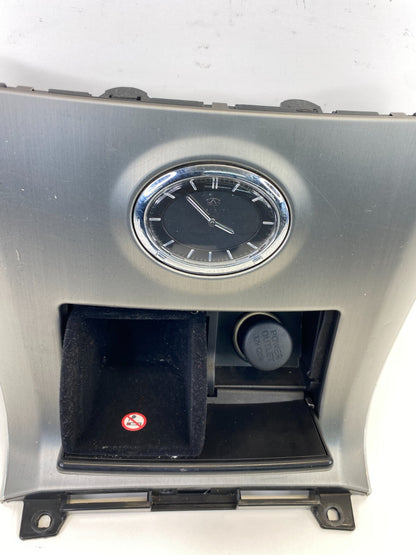 2007 2008 Infiniti FX35 Center Console Clock Storage Bezel Trim 68460-CL70A OEM