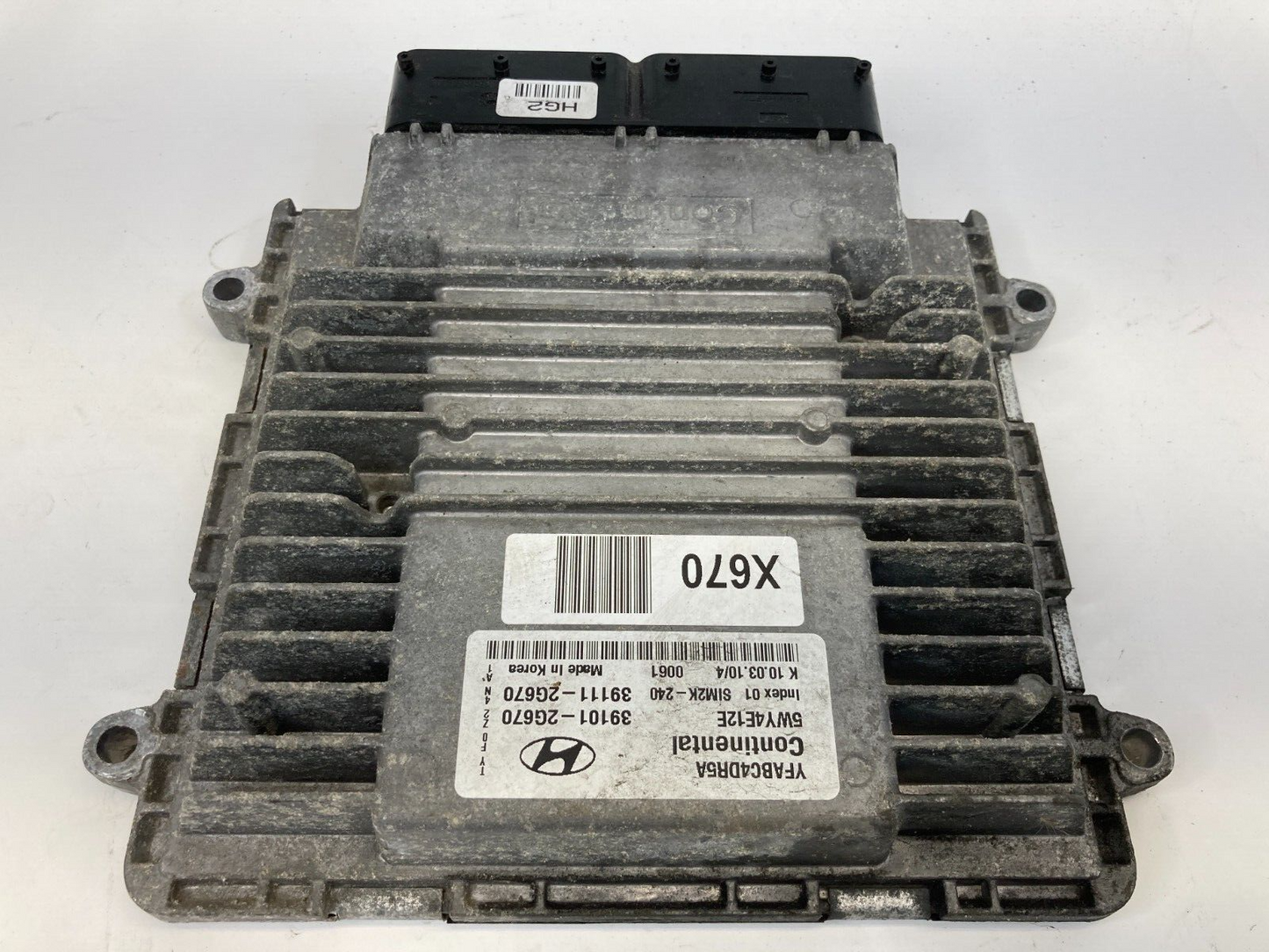2011-2013 Hyundai Sonata 2.4L AT Engine Control Module ECM ECU 39111-2G670 OEM