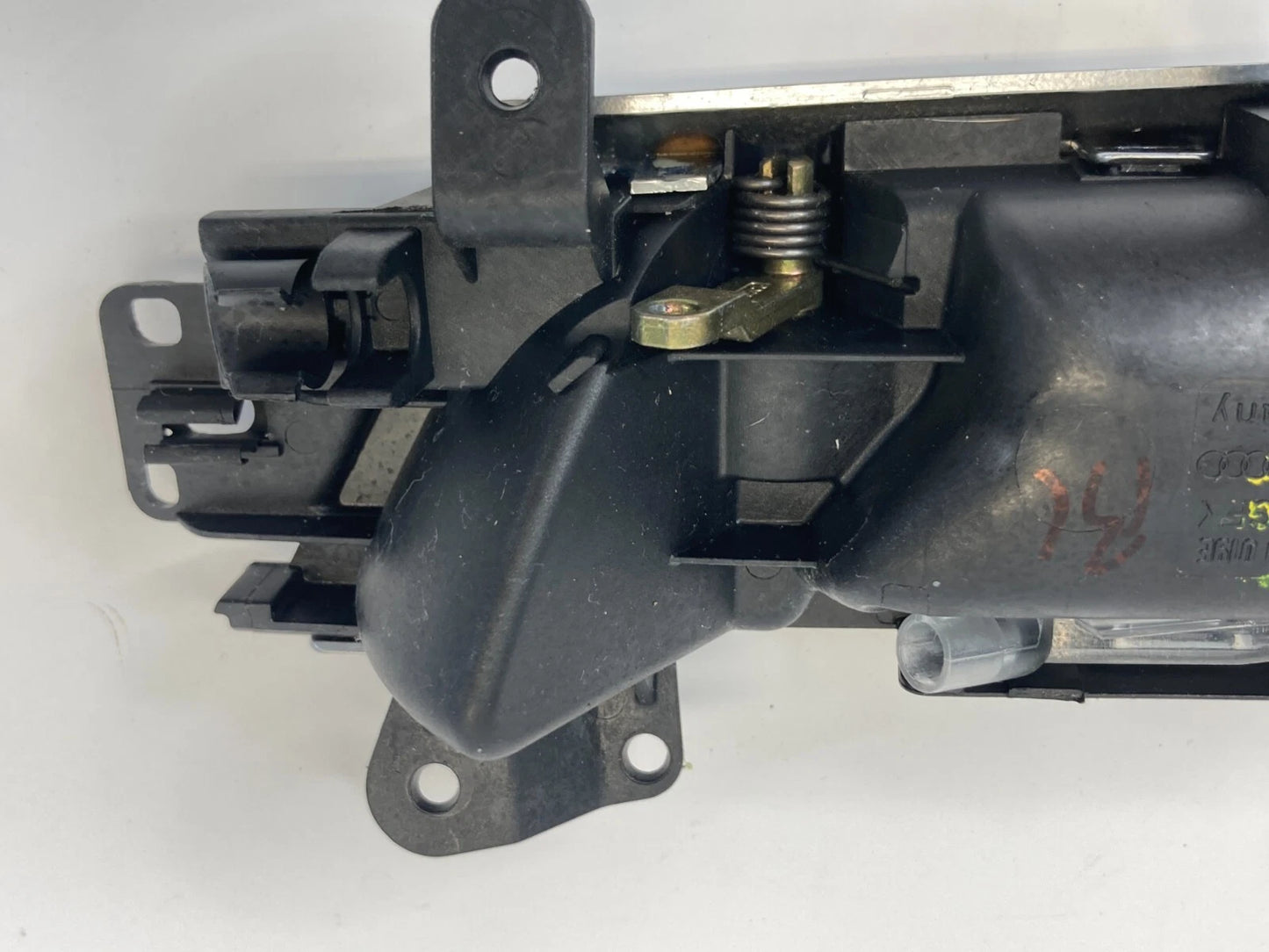05-11 AUDI A6 QUATTRO REAR LEFT INNER DOOR HANDLE W/ LOCK SWITCH 4F0-839-019 OEM