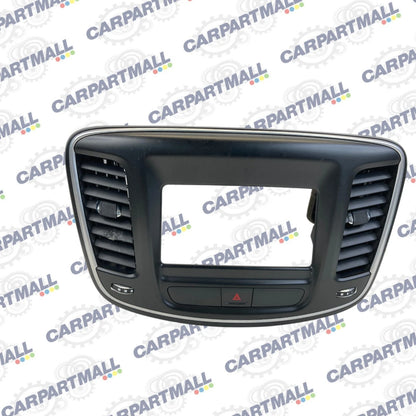 2015-2017 CHRYSLER 200 DASH RADIO BEZEL PANEL VENTS HAZARD SWITCH OEM 68160143AA