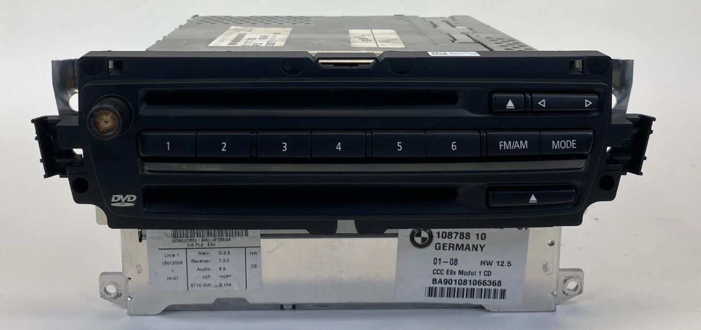 2007 2008 BMW 335XI CCC NAVIGATION RADIO HEAD UNIT CD DVD PLAYER OEM 10878810
