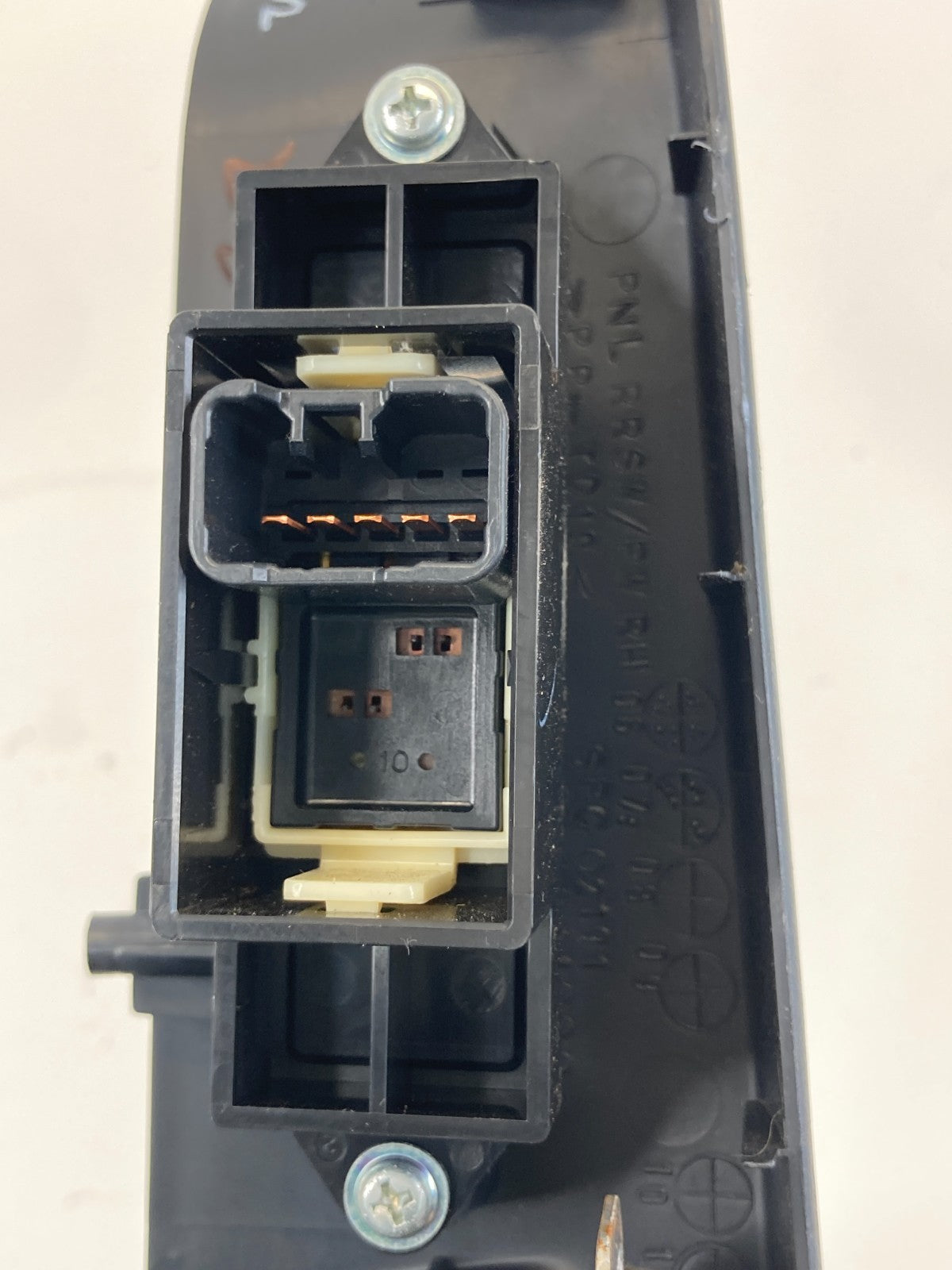 2008-2015 Mitsubishi Lancer Rear Right Door Window Switch w/ Bezel MR587944 OEM