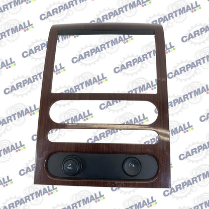 2004-2008 FORD F150 CENTER DASH RADIO BEZEL TRIM PANEL WOODGRAIN 6L302SASMEB OEM