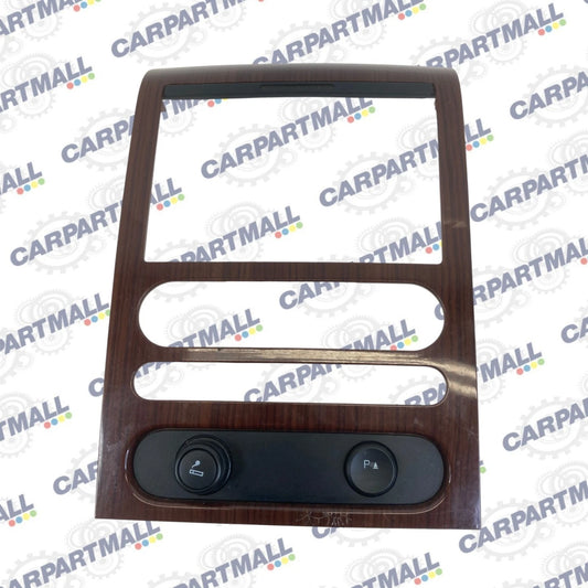 2004-2008 FORD F150 CENTER DASH RADIO BEZEL TRIM PANEL WOODGRAIN 6L302SASMEB OEM