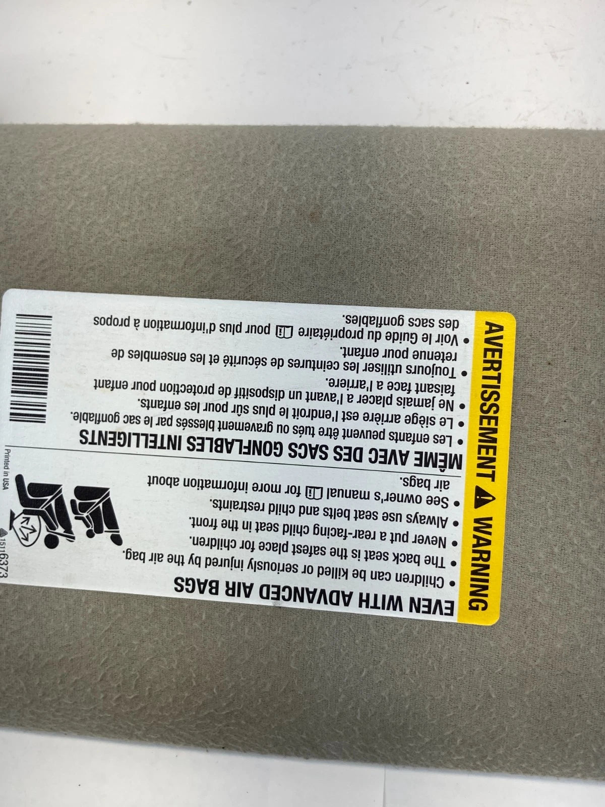 2003-2006 TAHOE YUKON ESCALADE LEFT & RIGHT SUNVISOR SUN VISOR SET CLOTH OEM