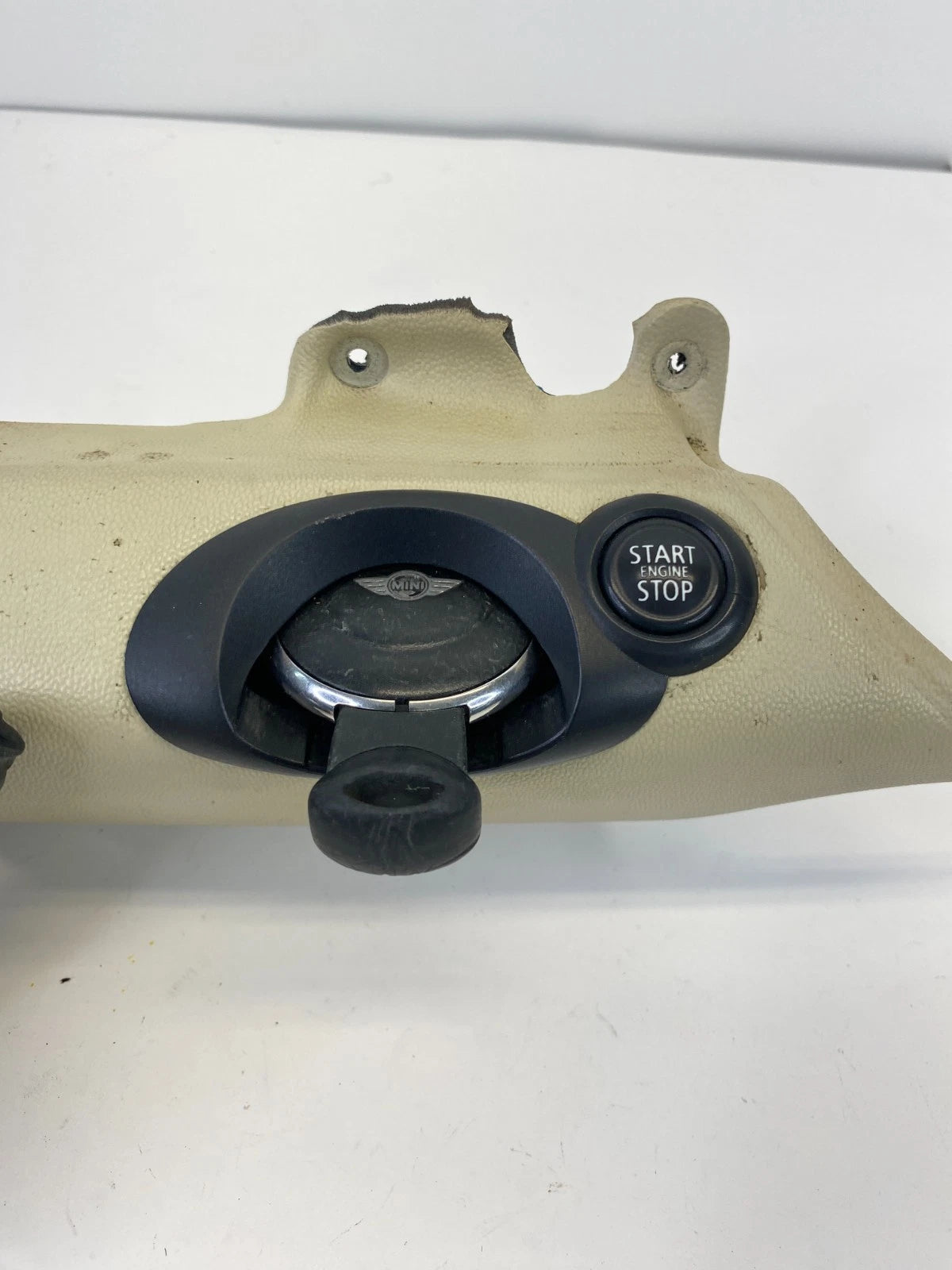 2007-2013 MINI COOPER R56 IGNITION SWITCH KEY CARD READER START BUTTON BEIGE OEM