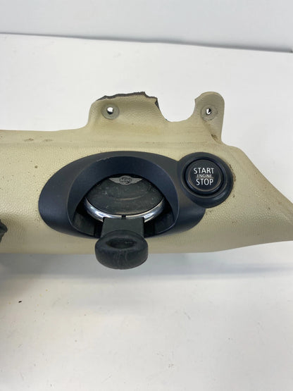 2007-2013 MINI COOPER R56 IGNITION SWITCH KEY CARD READER START BUTTON BEIGE OEM