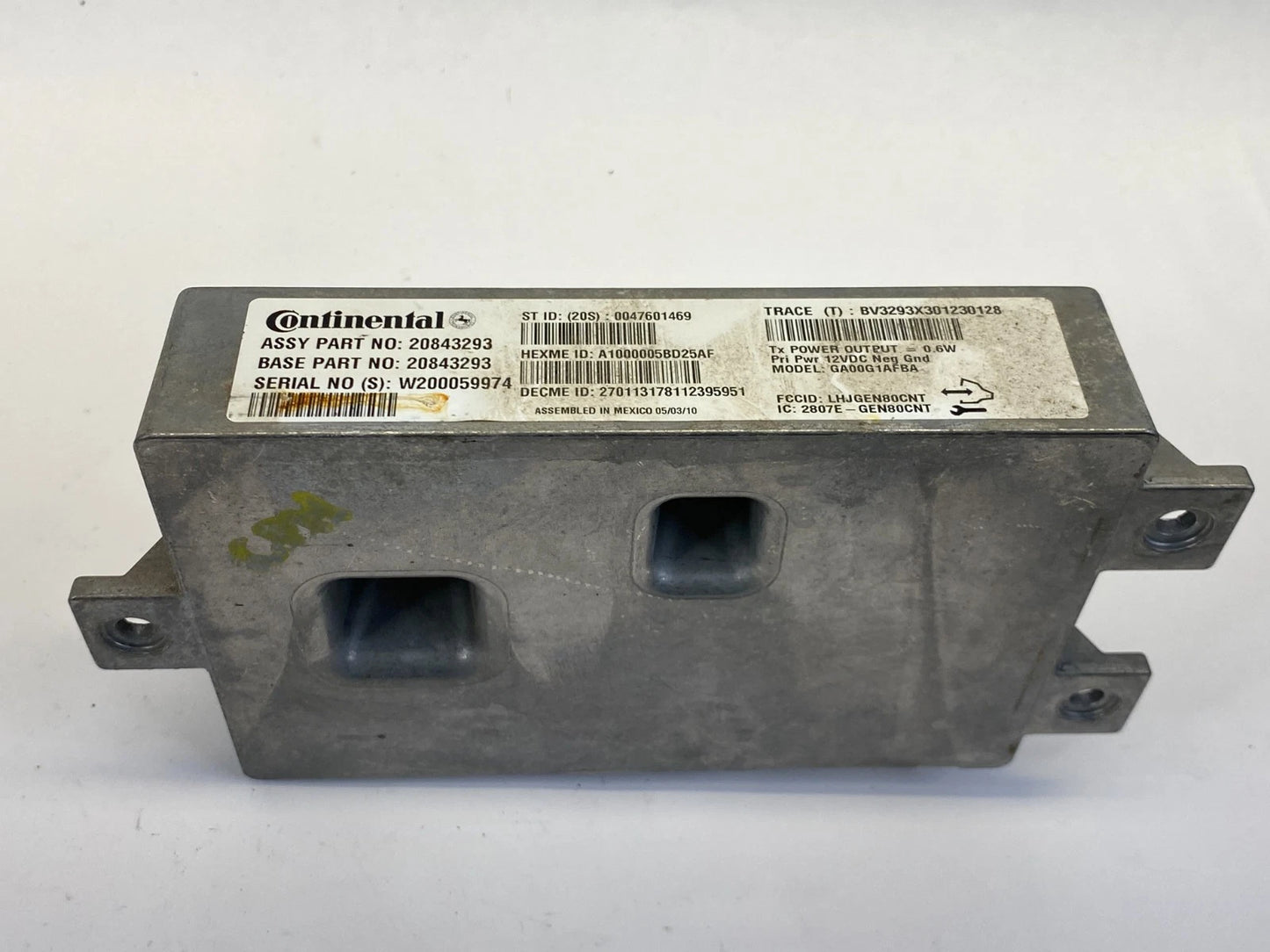 2010 CHEVROLET EQUINOX GMC TERRAIN COMMUNICATION CONTROL MODULE 20843293 OEM