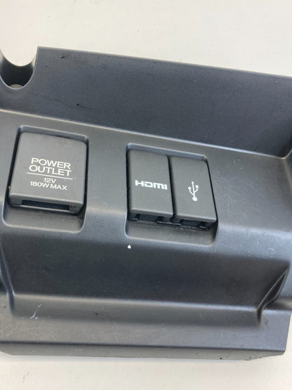 2015-2020 Honda Fit Dash Lower Power Outlet HDMI USB Input w/ Bezel Trim OEM