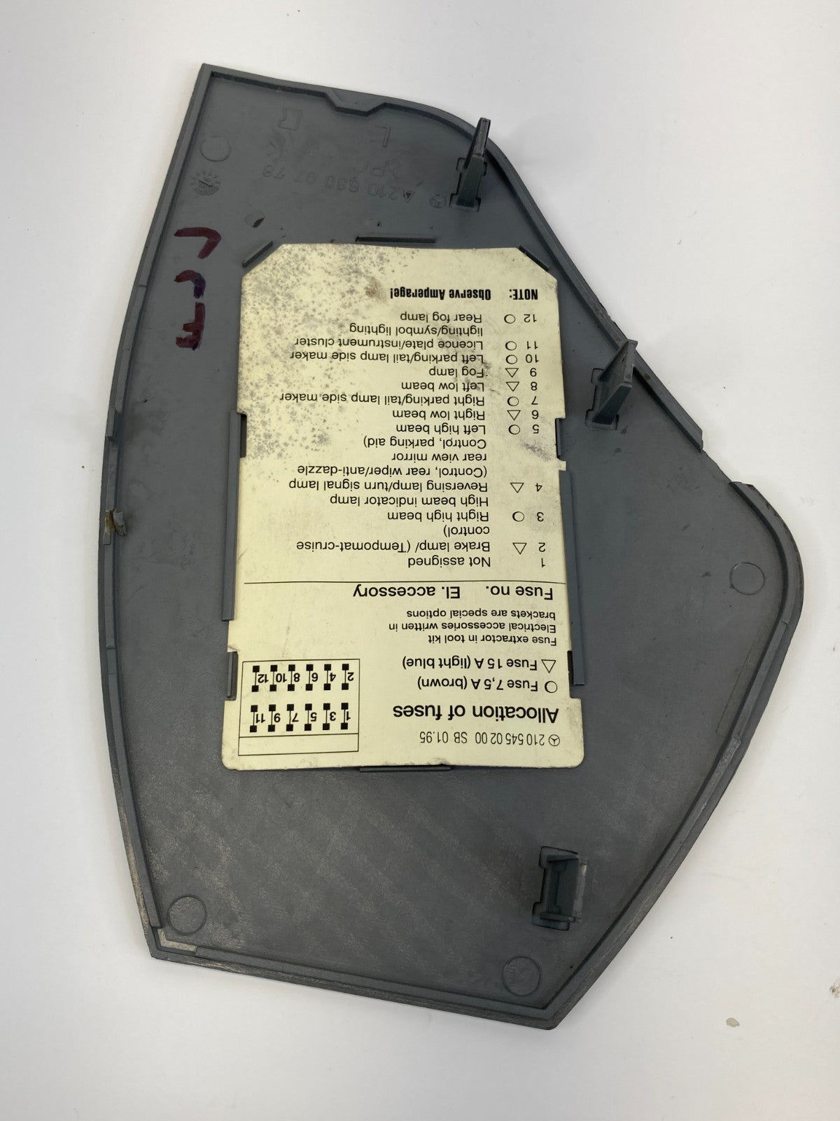 1998-2002 Mercedes-Benz E430 Dash Panel Left Side Cover Bezel Trim 210-680-07-78