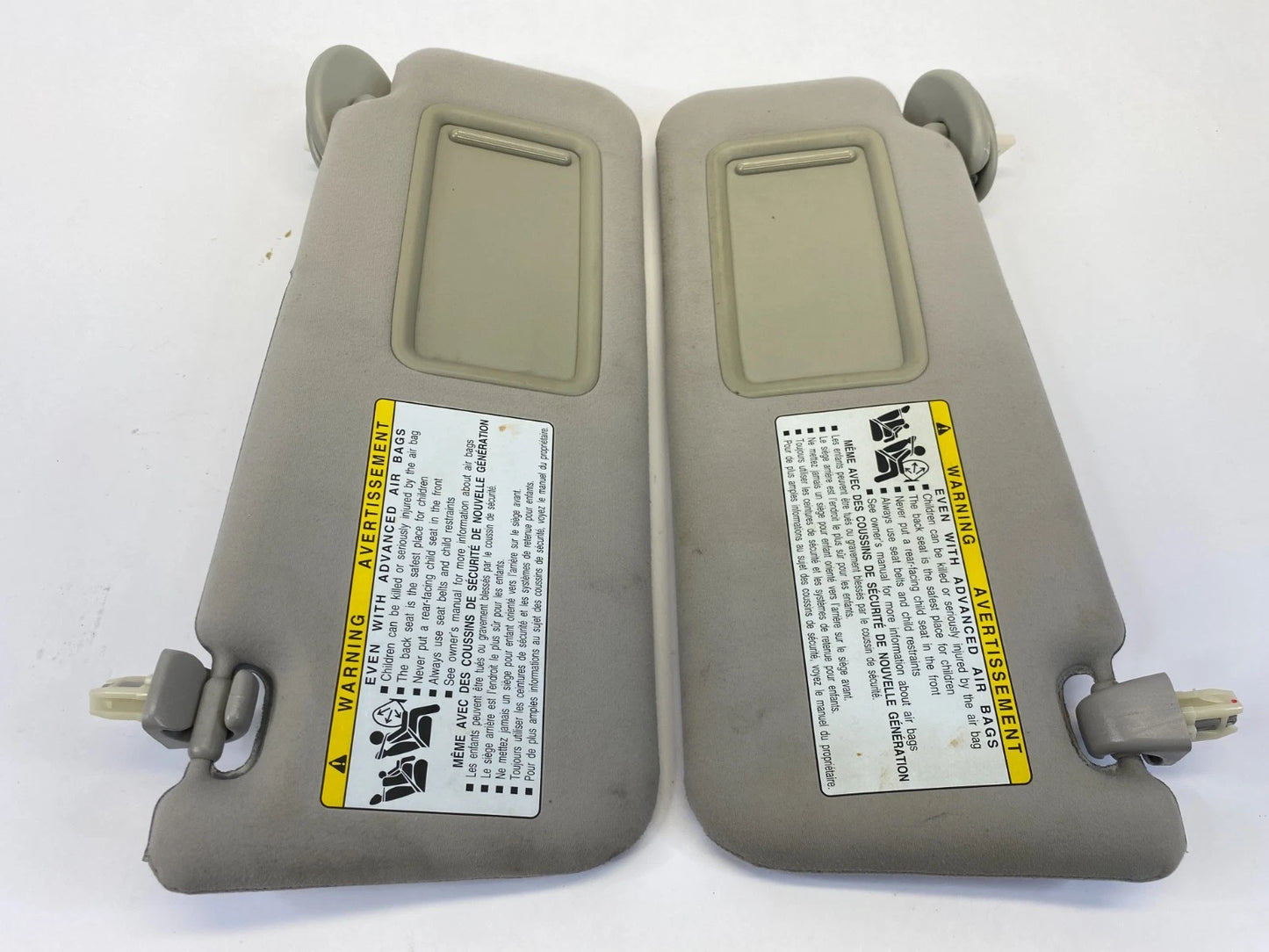 2006-2013 LEXUS IS250 ROOF LEFT AND RIGHT SUNVISOR SUN VISOR SET SHADE W/ MIRROR