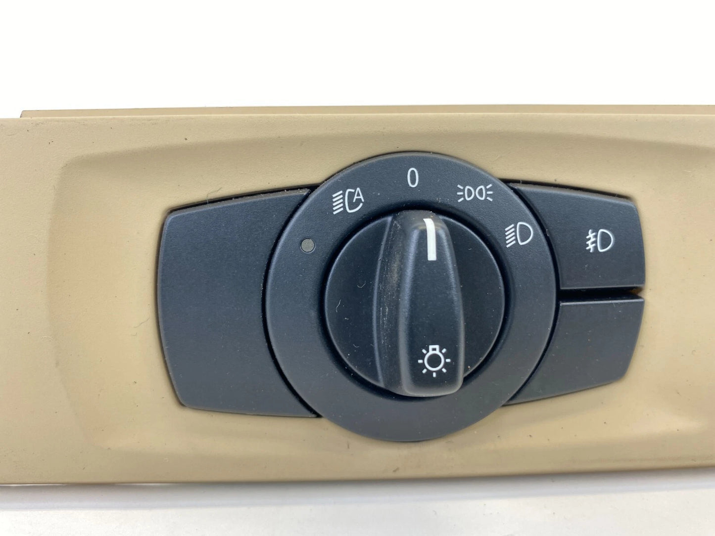 2007 2008 BMW 328I 328XI FRONT DASH HEADLIGHT FOG SWITCH BEZEL OEM 6-938-864-04
