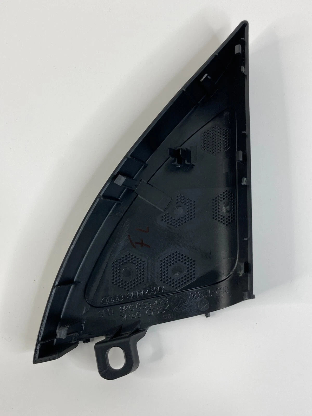2009-2016 AUDI A4 QUATTRO FRONT LEFT DOOR TWEETER CORNER COVER 8K0-035-423 OEM