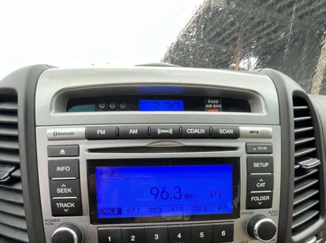 10-12 Hyundai Santa Fe Dash Radio Clock Climate Control Trim Bezel 94520-2B000