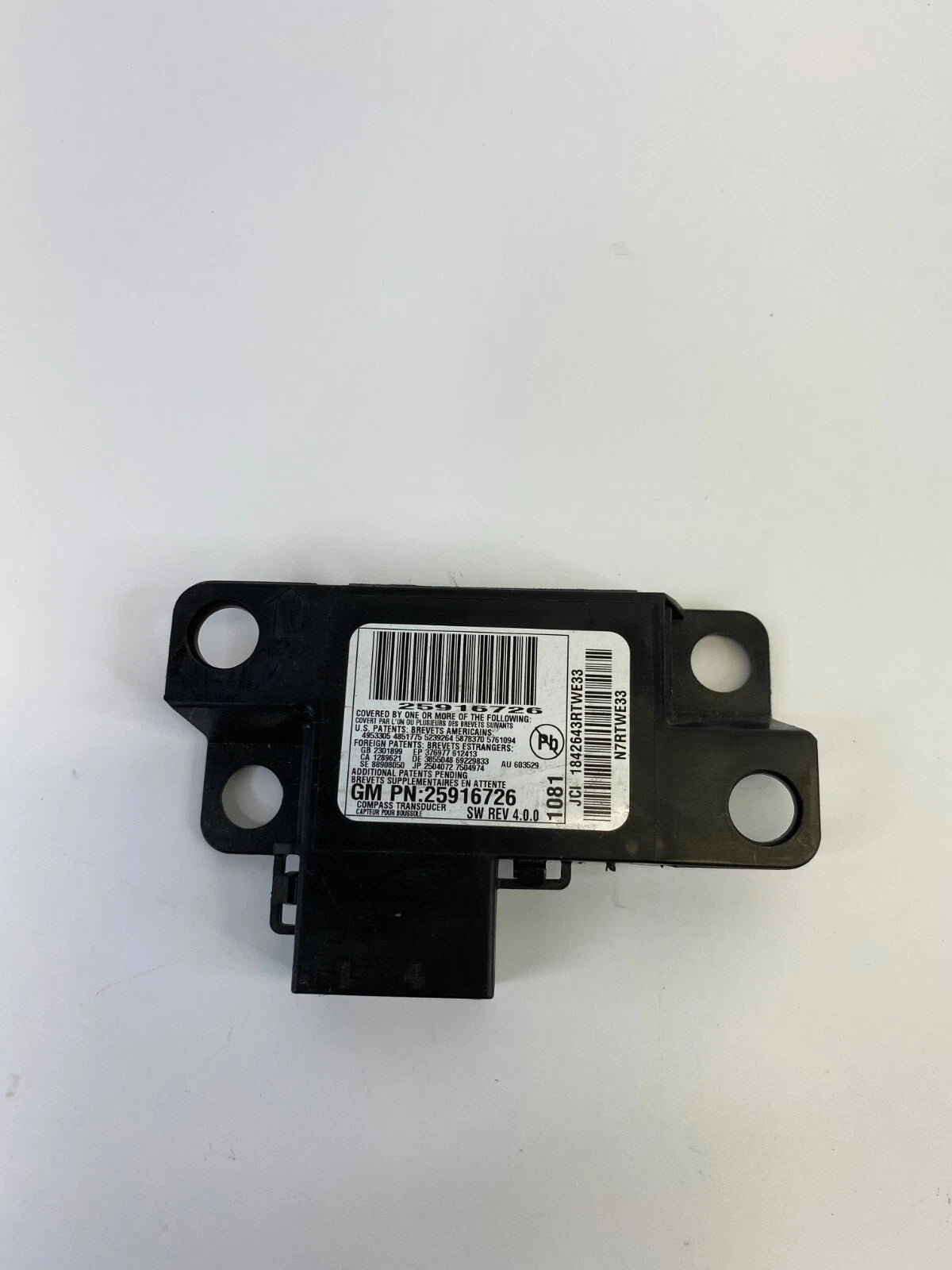 07-16 GMC ACADIA 09 10 SATURN OUTLOOK ELECTRONIC COMPASS CONTROL MODULE 25916726