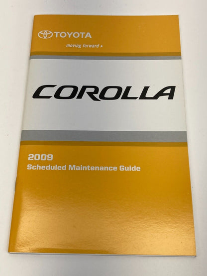 2009 Toyota Corolla Owners Manual & Warranty Information Guide Maintenance Book