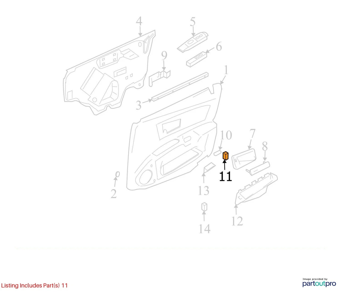 04-06 CADILLAC SRX FRONT RIGHT PASSENGER DOOR LOCK CONTROL SWITCH 25752613 OEM