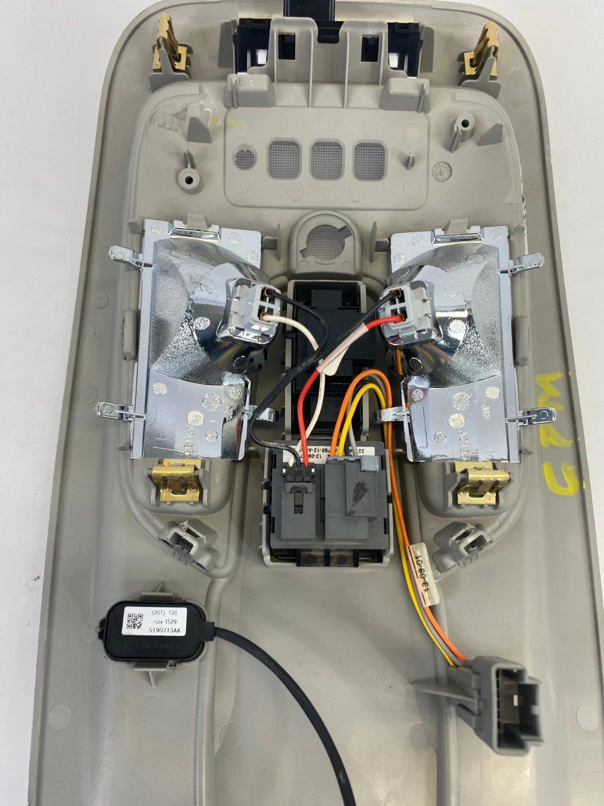 2010-2016 CHEVROLET EQUINOX OVERHEAD CONSOLE MAP LIGHT UNIT OEM FACTORY 22832847
