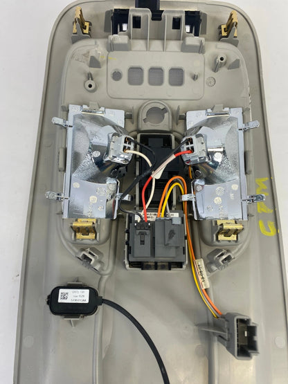 2010-2016 CHEVROLET EQUINOX OVERHEAD CONSOLE MAP LIGHT UNIT OEM FACTORY 22832847