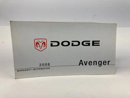 2008 08 DODGE AVENGER OWNERS MANUAL BOOK INFORMATION GUIDE W/ CASE OEM