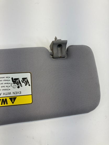 2011-2014 Hyundai Sonata Right Passenger Sunvisor Sun Visor Cltoh Gray OEM
