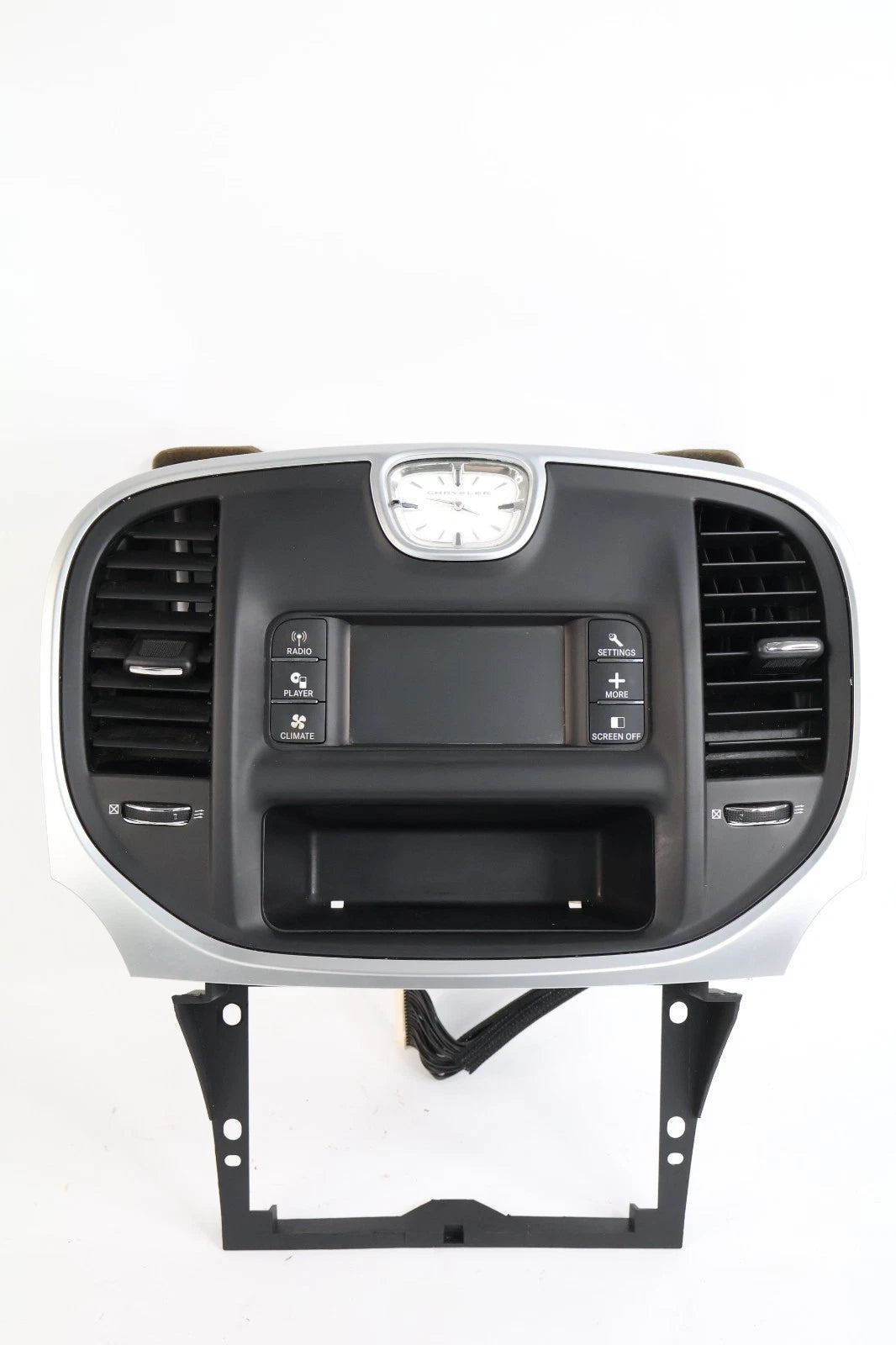 2011-2014 CHRYSLER 300 DASH AM/FM RADIO INFORMATION DISPLAY SCREEN W/ BEZEL TRIM