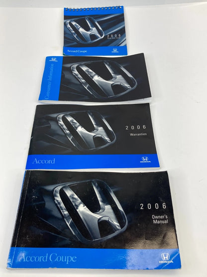 2006 HONDA ACCORD COUPE OWNER'S MANUAL WARRANTIES & QUICK START GUIDE BOOKS OEM