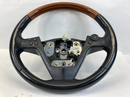 2004 04 CADILLAC CTS STEERING WHEEL ASSY W/ SWITCHES LEATHER WOOD TRIM 25766590