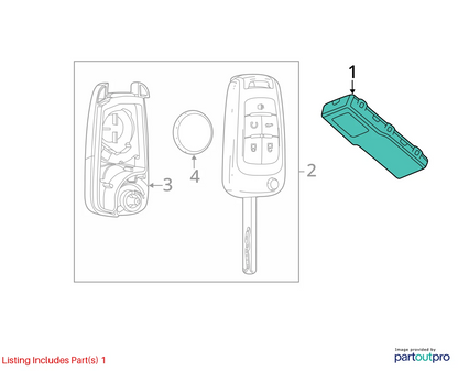 2012-2016 CHEVY SONIC KEYLESS REMOTE ENTRY RECEIVER MODULE UNIT 13500145 OEM