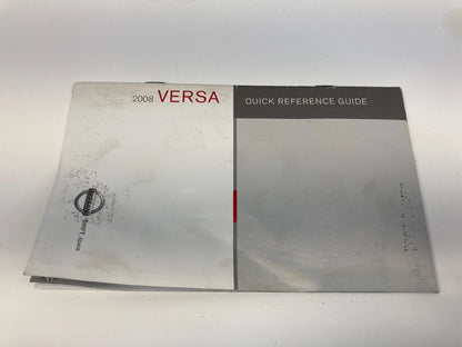 2008 NISSAN VERSA OWNERS MANUAL INFORMATION WARRANTY GUIDE BOOK SET W/ CASE OEM