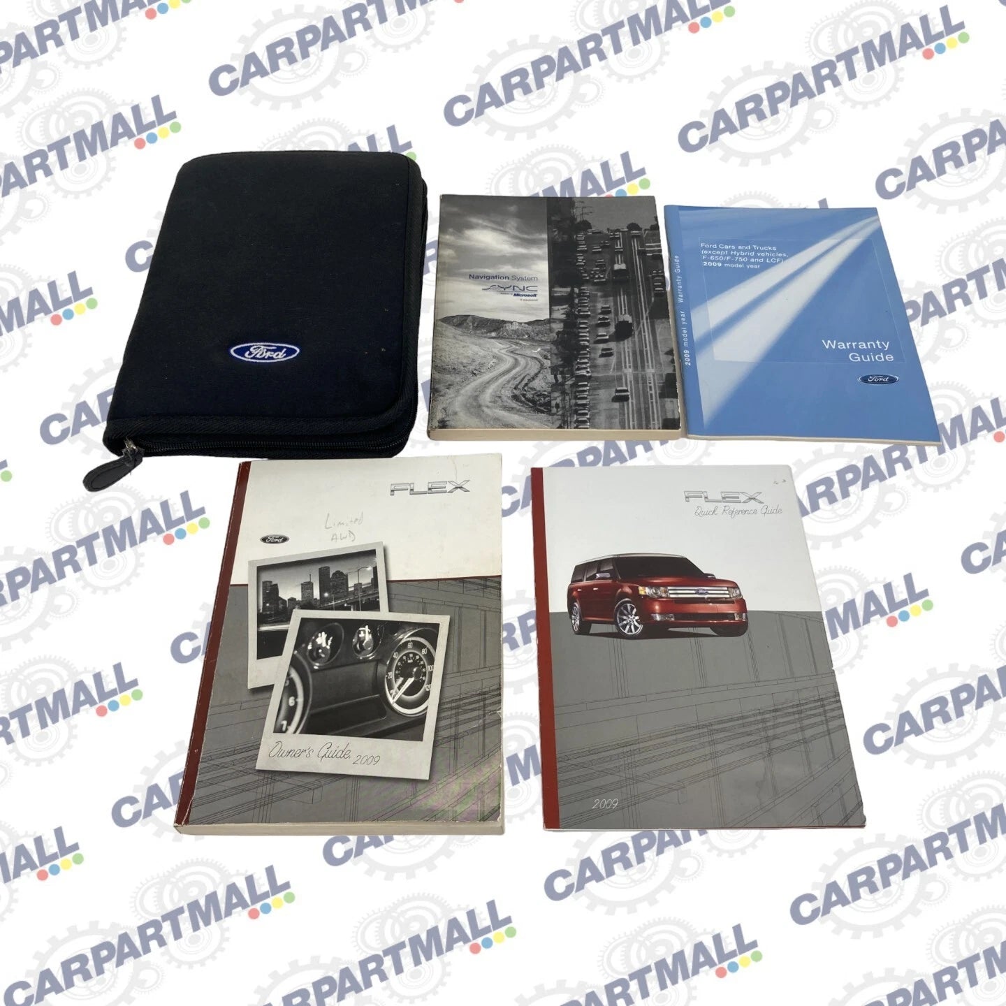 2009 FORD FLEX OWNERS OWNER´S MANUAL WARRANTY GUIDE NAVIGATION SYSTEM CASE OEM