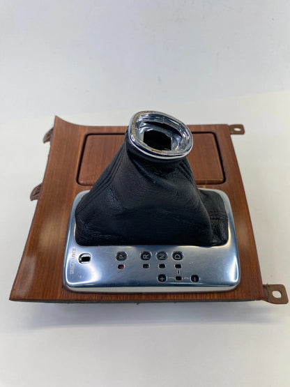 2006-2008 INFINITI M35 AUTO TRANS CENTER CONSOLE SHIFT SHIFTER BOOT & BEZEL WOOD