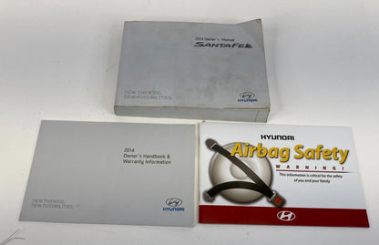 2014 HYUNDAI SANTA FE OWNER'S GUIDE MANUAL BOOK INFORMATION SET WITH CASE OEM