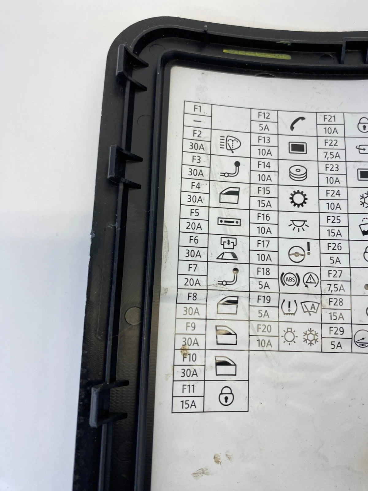 07-13 MINI COOPER INTERIOR GLOVE BOX FUSE PANEL ACCESS COVER LID 61353455941 OEM